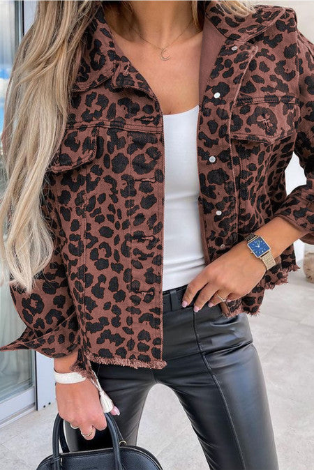 Jenna Leopard Print Jacket